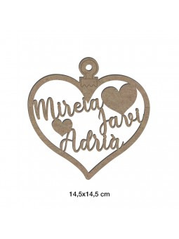 Bola de Navidad corazón