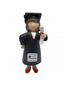 Figura graduación niña