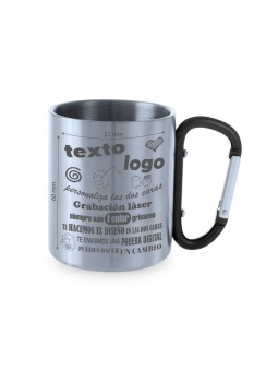 Tazas inoxidable mosquetón