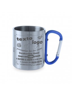 Tazas inoxidable mosquetón