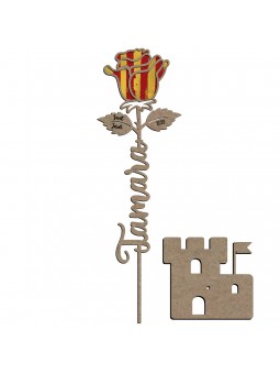 Rosa Sant Jordi base castillo