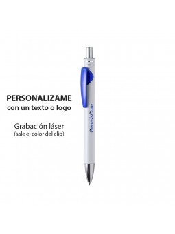 Bolígrafo aluminio blanco 6033