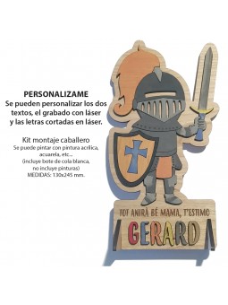 Caballero madera