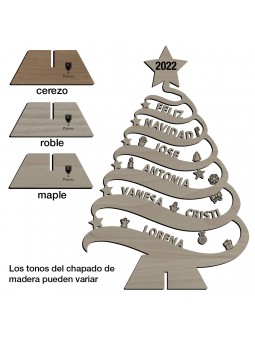 Árbol de Navidad de madera...