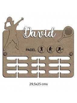 Medallero pádel masculino