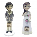 Figuras de comunión para tarta, pastel, evento,... personalizadas con nombre y fecha del evento.