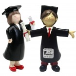 Figuras de graduación, de niño, de niña, para pastel, tarta, evento.